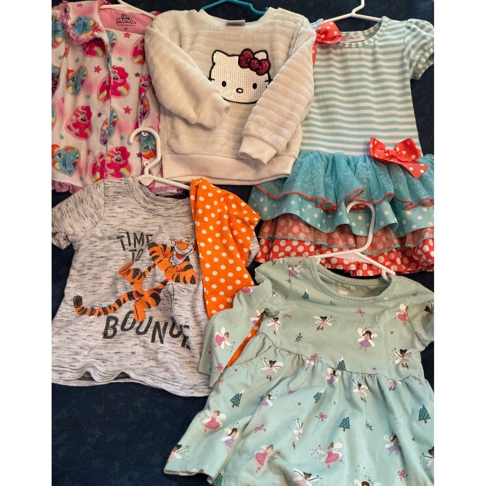 Girl Size 18-24m, Disney Hello Kitty My Little Pony Fall Winter Clothing Bundle